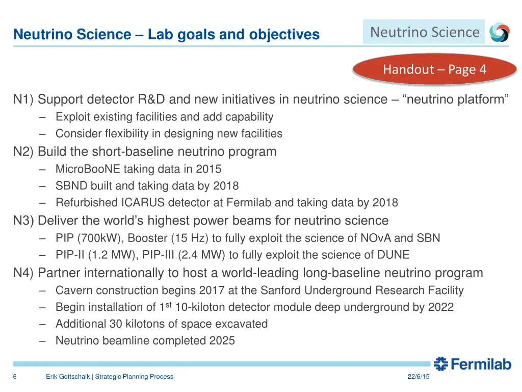 neutrino science 1