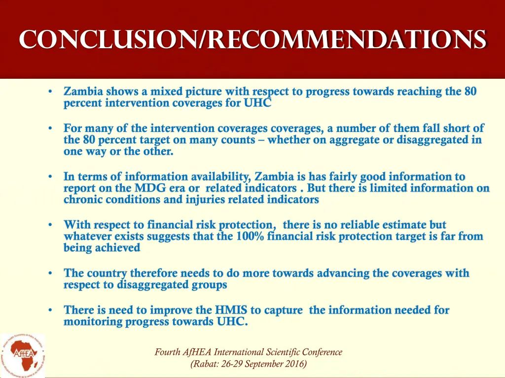 conclusion recommendations