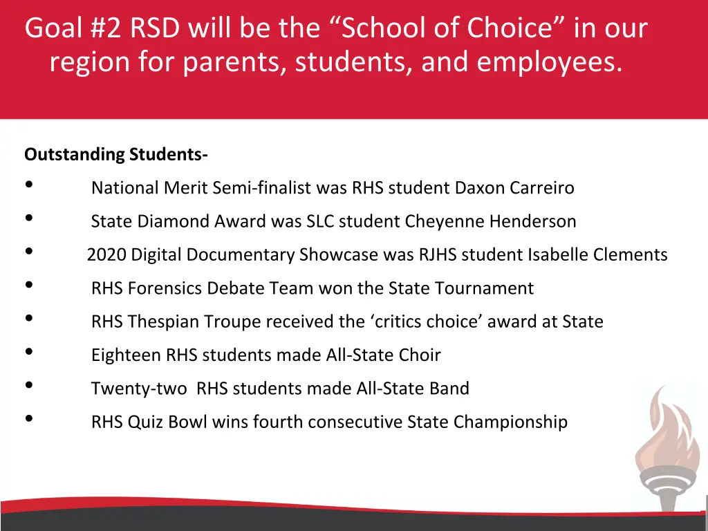 goal 2 rsd will be the school of choice 1