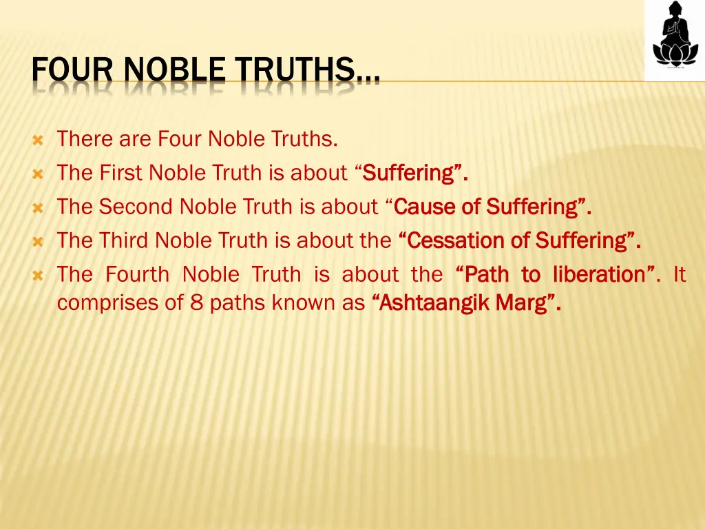 four noble truths