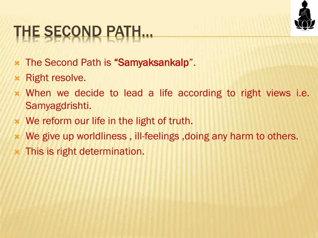 the second path