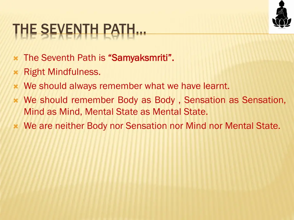 the seventh path