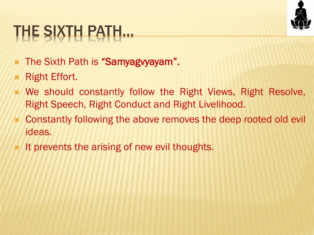 the sixth path