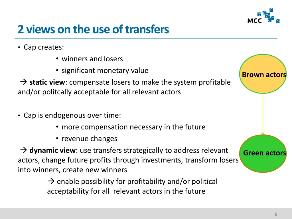 2 views on the use of transfers 1