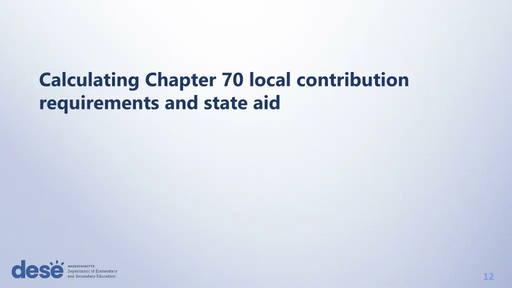 calculating chapter 70 local contribution