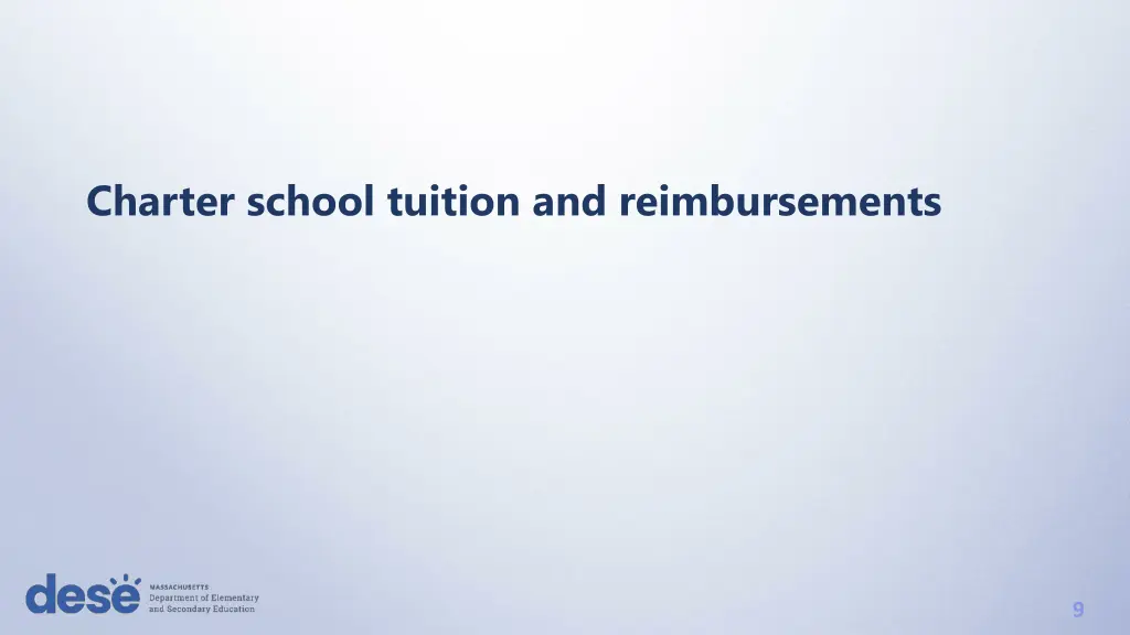 charter school tuition and reimbursements