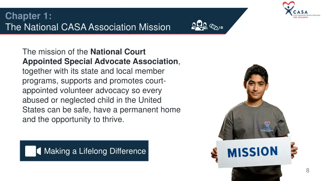 chapter 1 the national casa association mission