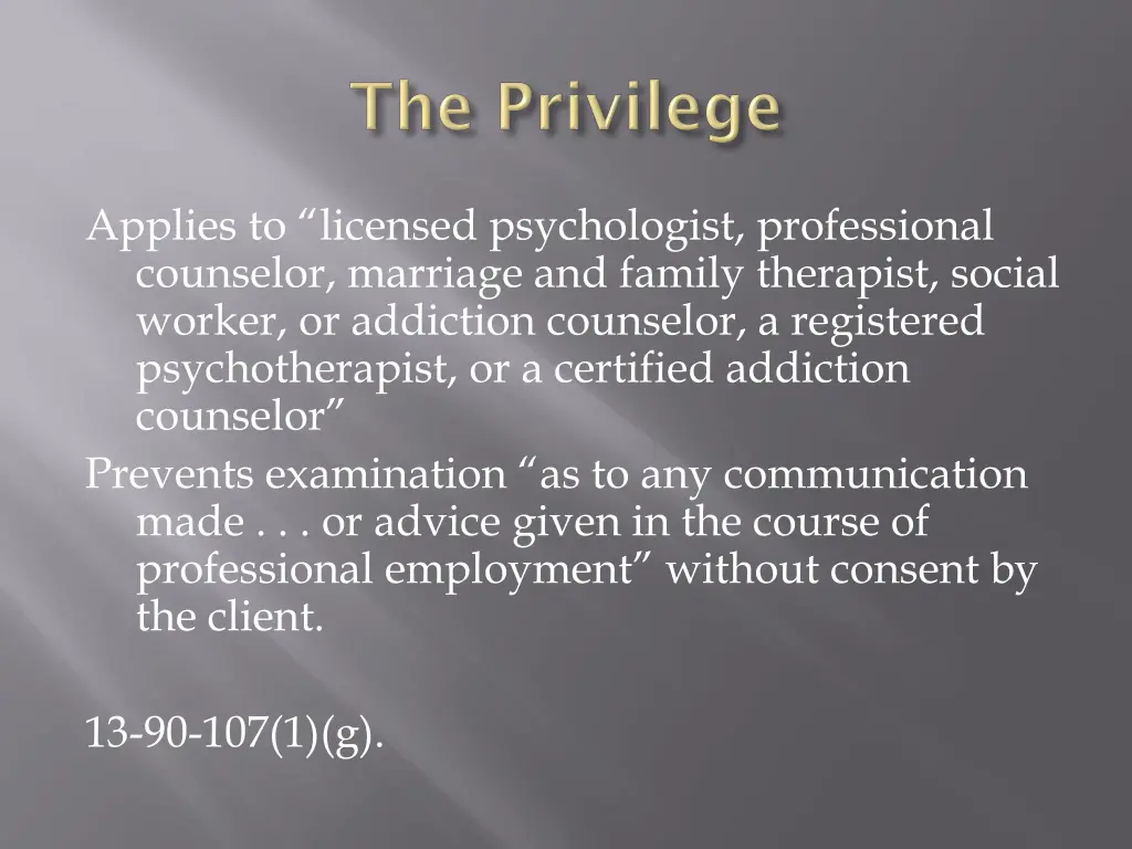 applies to licensed psychologist professional