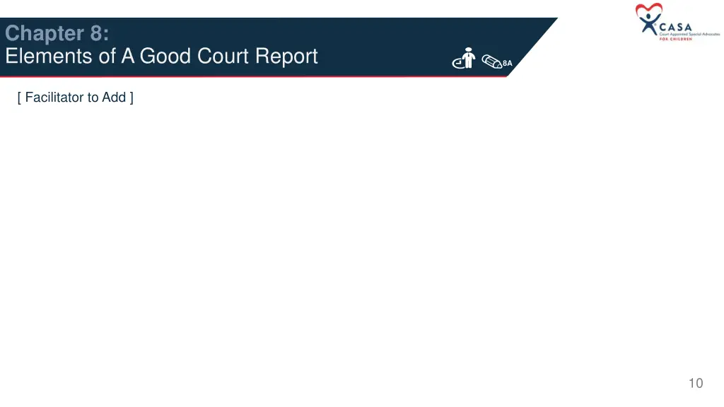 chapter 8 elements of a good court report