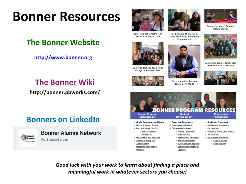 bonner resources