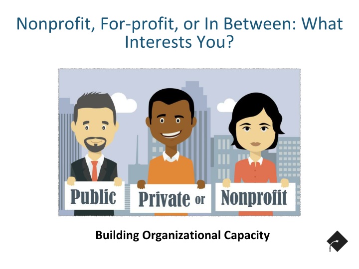 nonprofit for profit or in between what interests