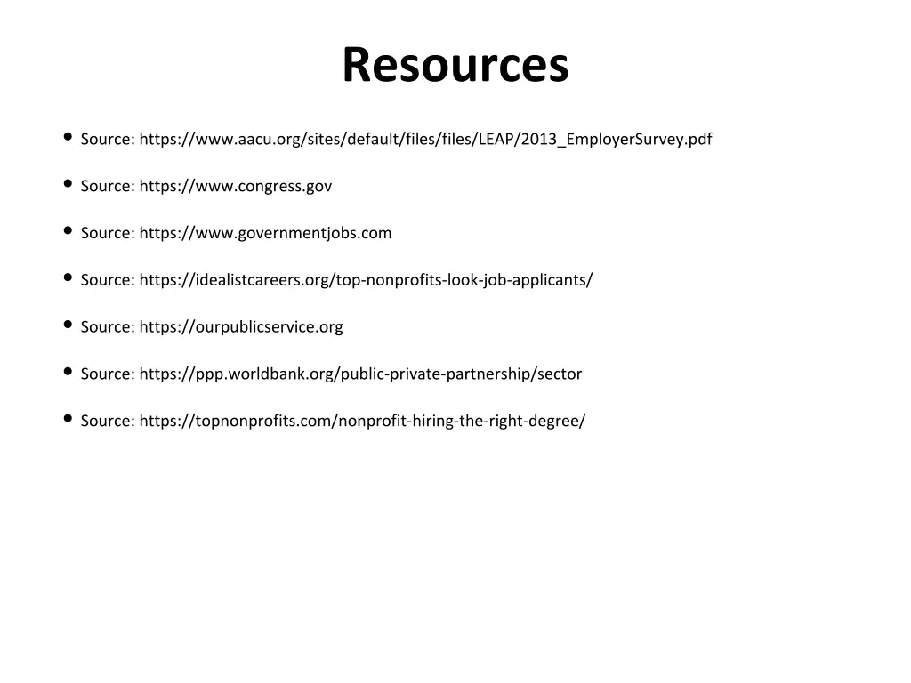 resources