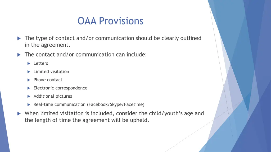 oaa provisions 1