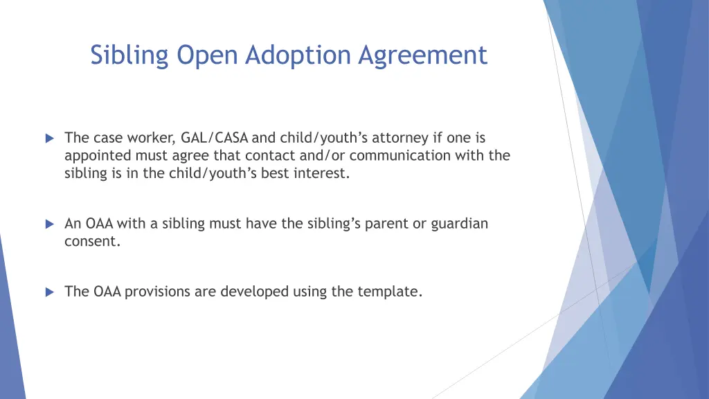 sibling open adoption agreement