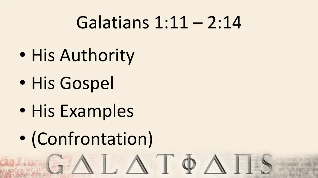 galatians 1 11 2 14