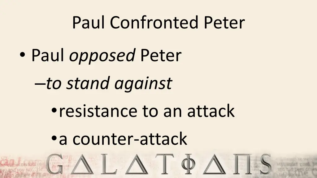 paul confronted peter 1