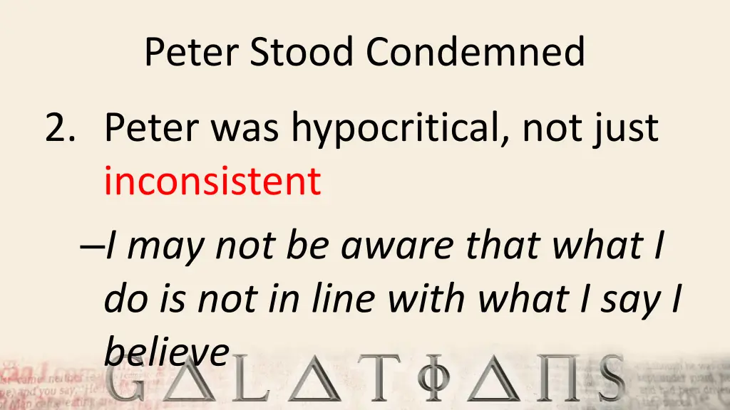 peter stood condemned 2