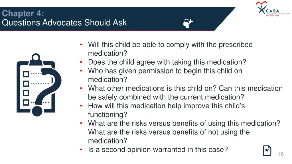 chapter 4 questions advocates should ask 1