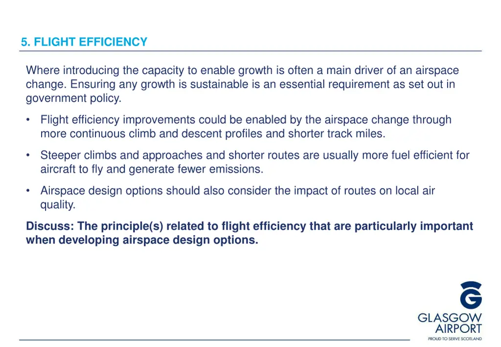 5 flight efficiency