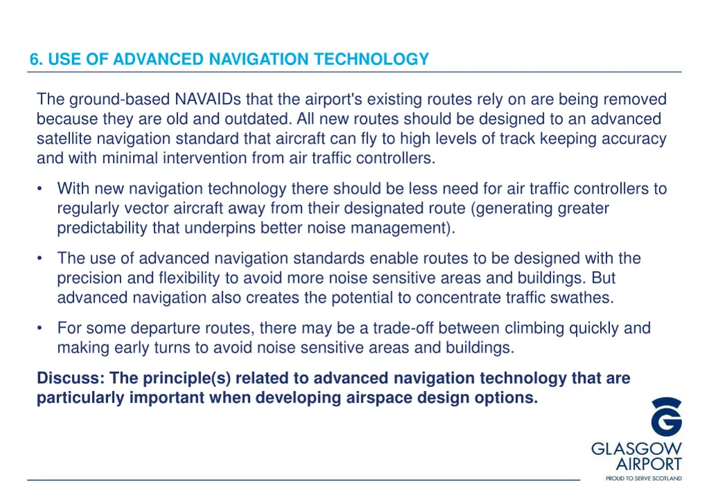 6 use of advanced navigation technology