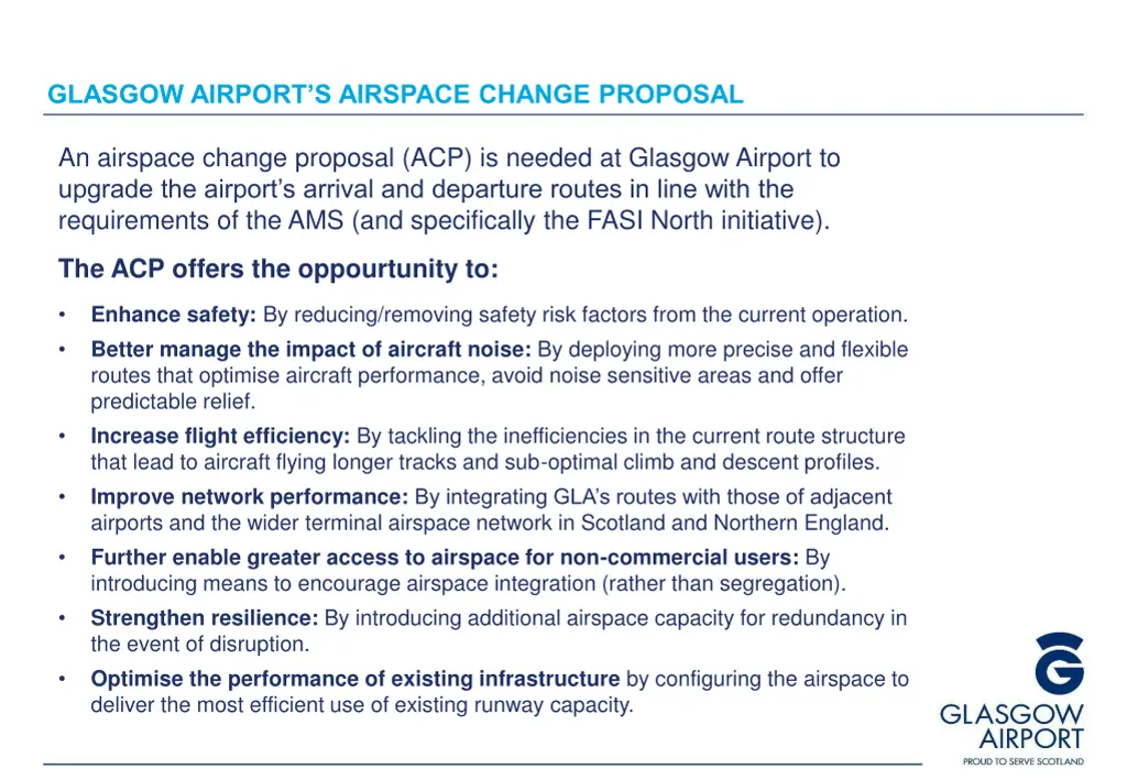 glasgow airport s airspace change proposal