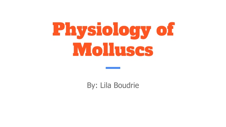 physiology of molluscs