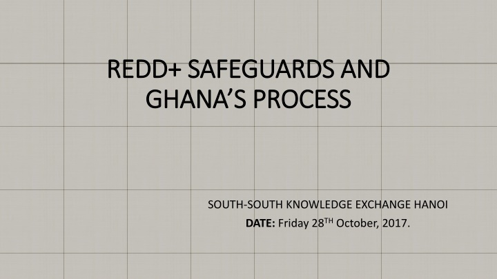 redd safeguards and redd safeguards and ghana