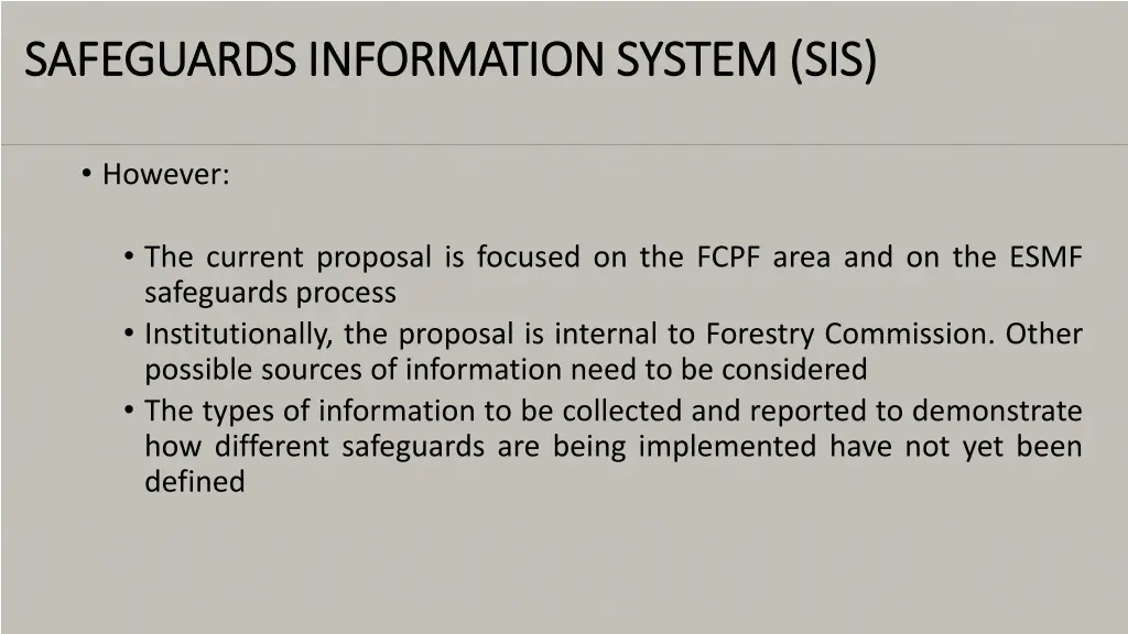 safeguards information system sis safeguards 2