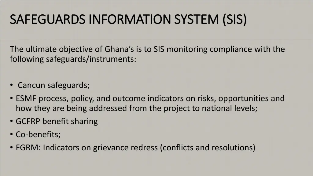 safeguards information system sis safeguards