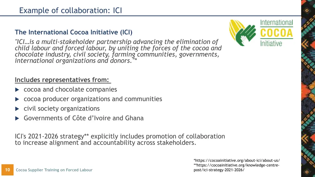 example of collaboration ici