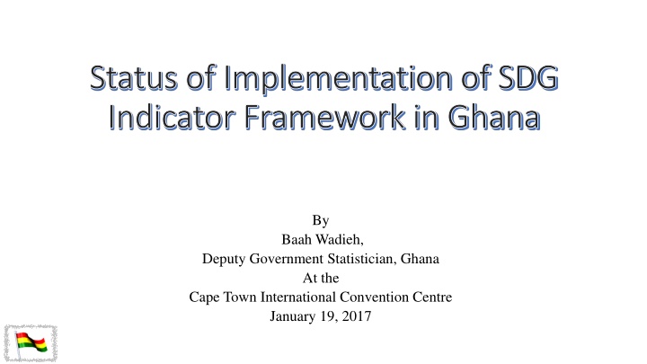 status of implementation of sdg status