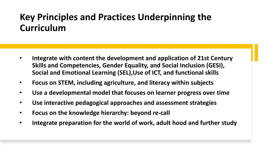 key principles and practices underpinning