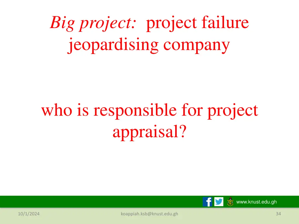 big project project failure jeopardising company