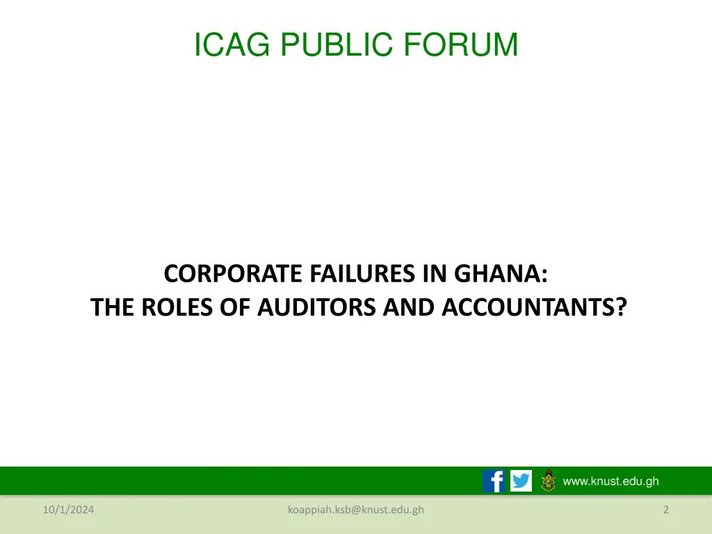 icag public forum