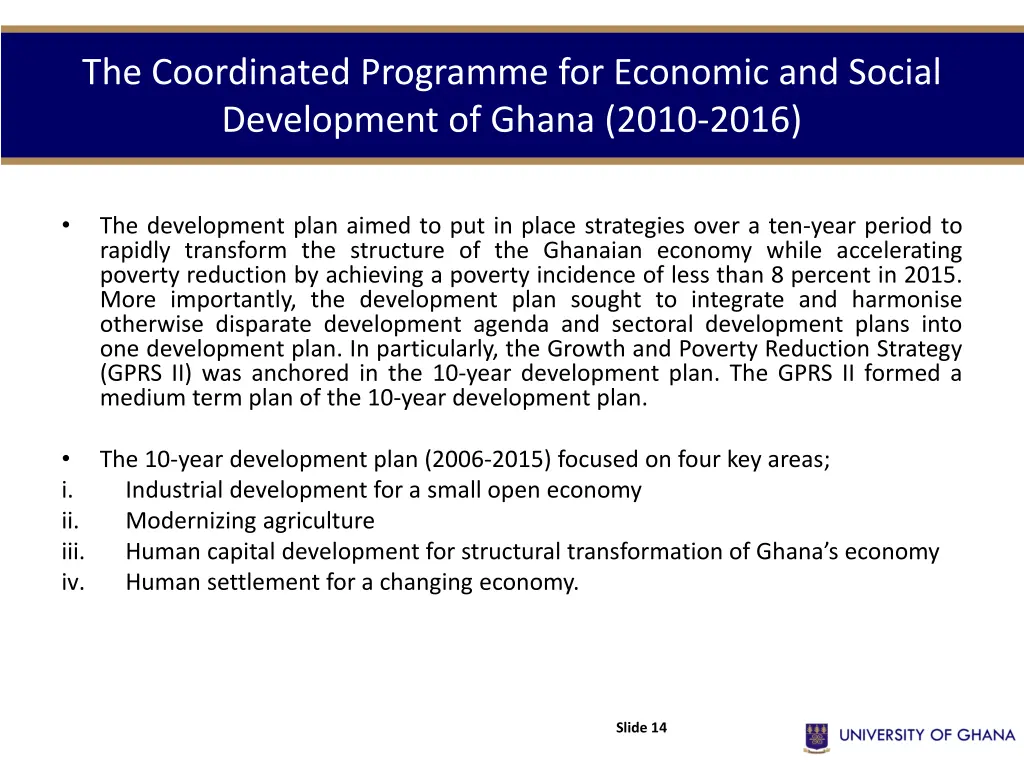 the coordinated programme for economic and social 3