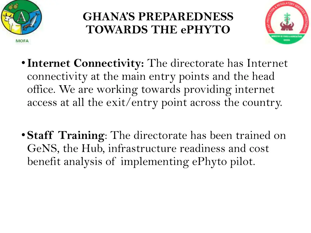 ghana s preparedness towards the ephyto 1