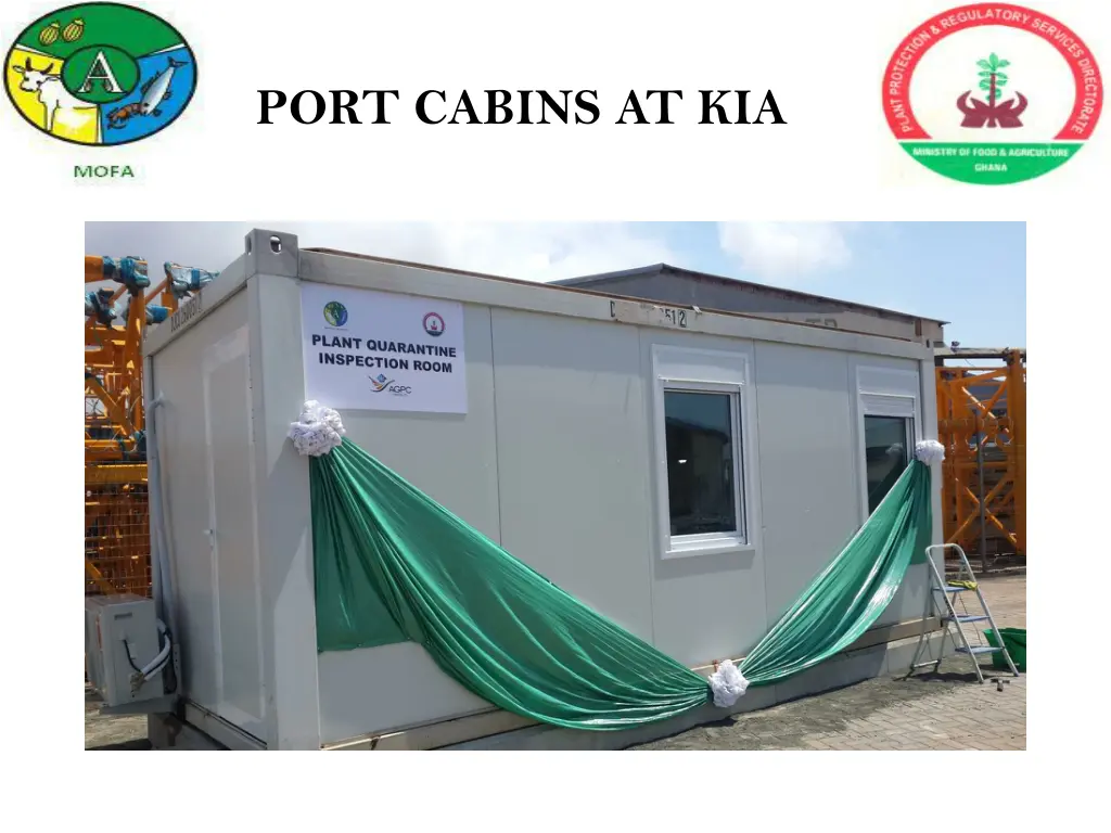 port cabins at kia