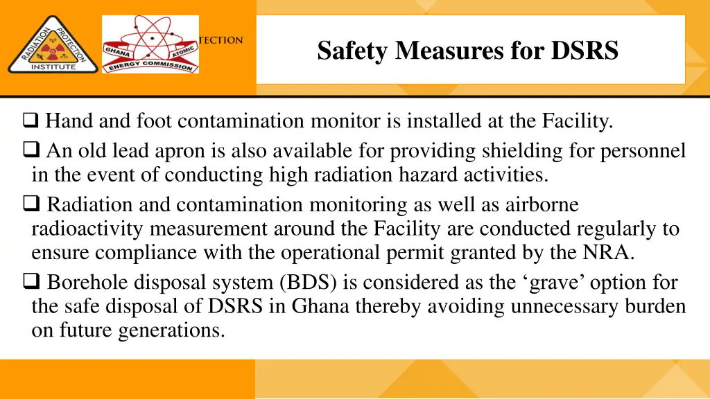 safety measures for dsrs 2