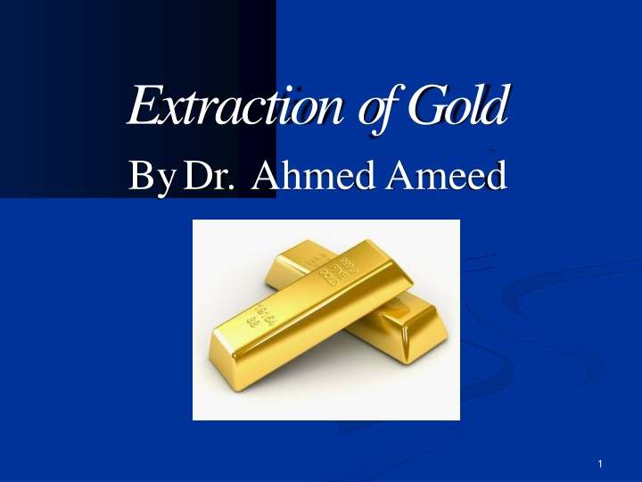 extractionofgold bydr ahmedameed