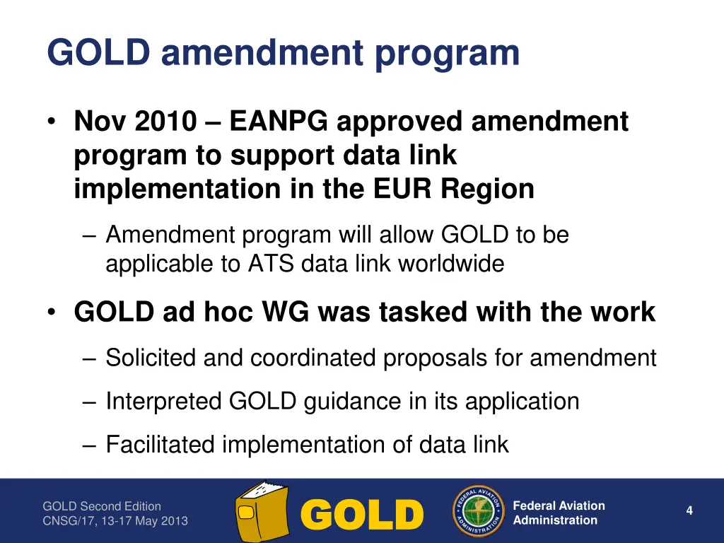 gold amendment program