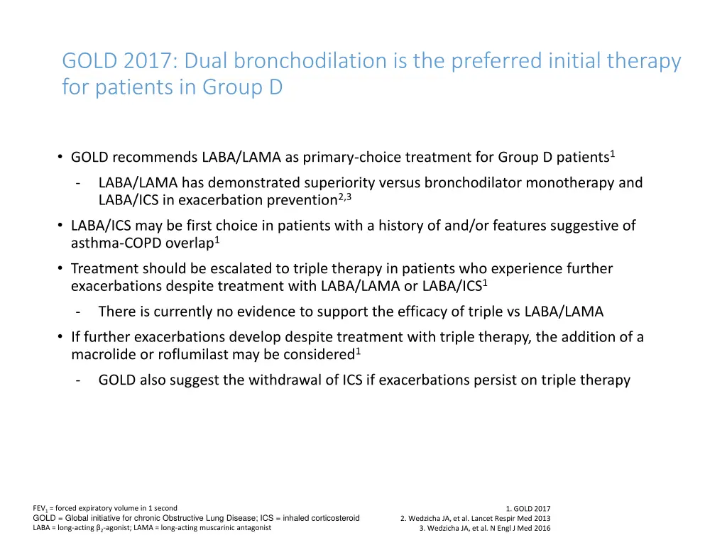 gold 2017 dual bronchodilation is the preferred 1