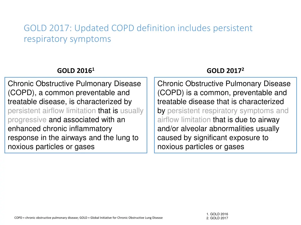 gold 2017 updated copd definition includes