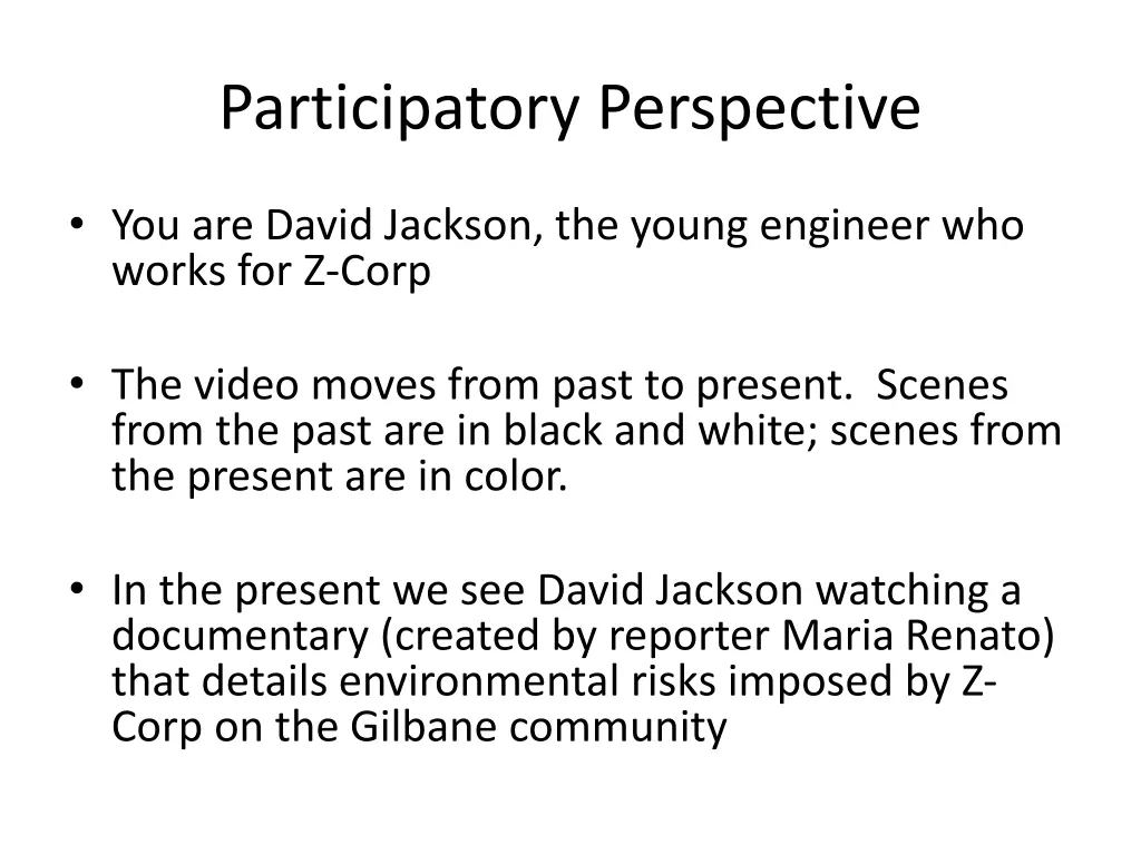 participatory perspective