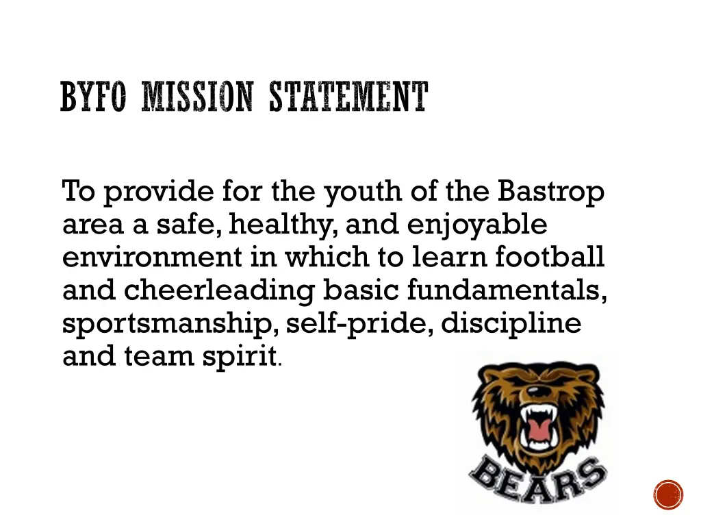 byfo mission statement