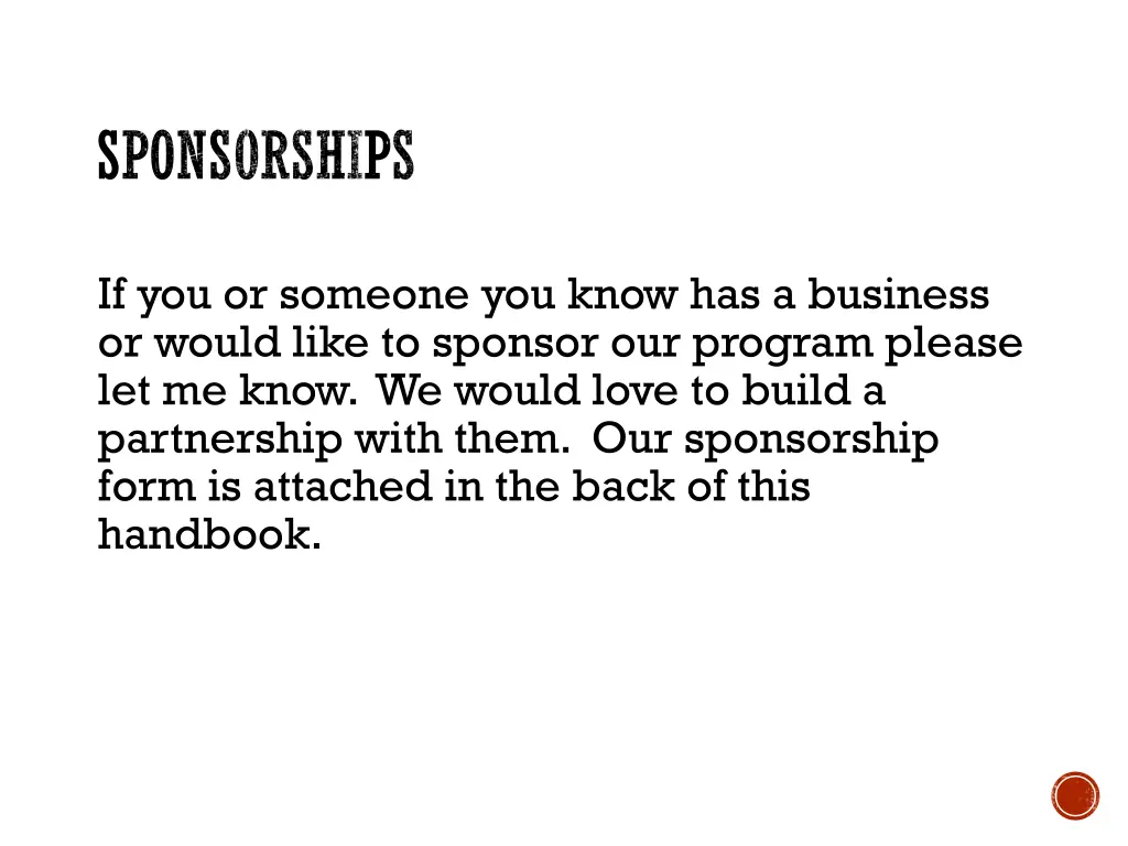 sponsorships