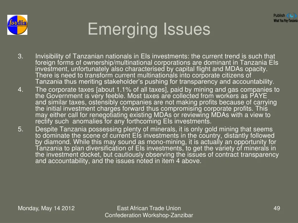 emerging issues 1