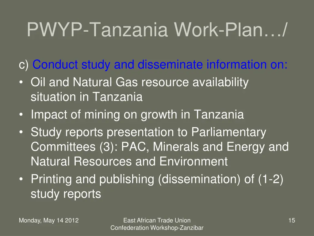 pwyp tanzania work plan 2