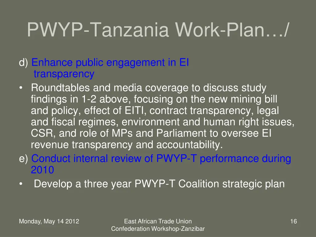 pwyp tanzania work plan 3