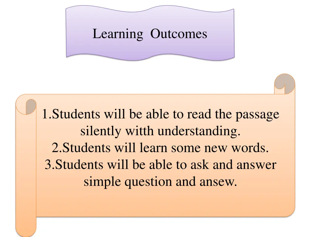 learning outcomes