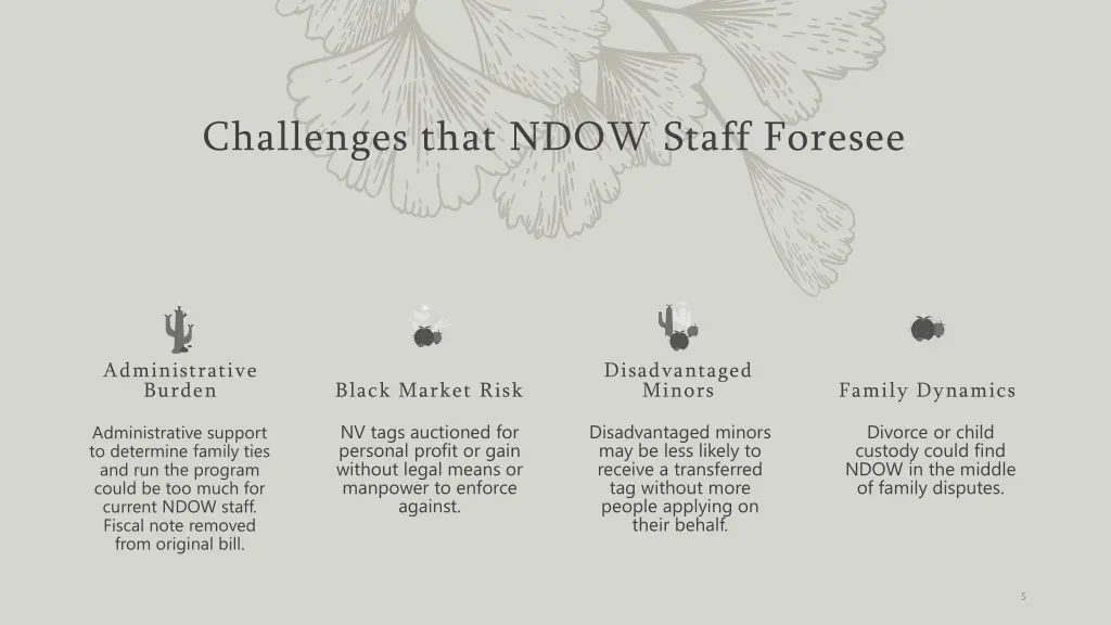 challenges that ndow staff foresee 1